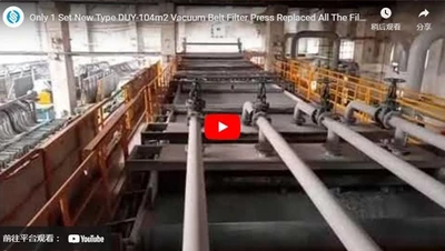 Nur 1 Satz neuer Typ DUY-104m2 Vakuum band filter presse ersetzt alle Filter daneben