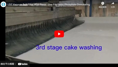 LDZ-Vakuum band filter mit Presse-Verwendung für Eisenphosphat-Abtünz