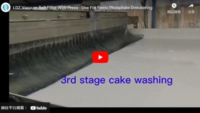 LDZ-Vakuum band filter mit Presse-Verwendung für Eisenphosphat-Abtünz